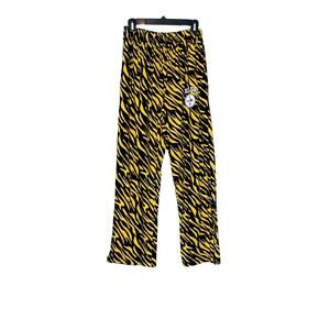 Reebok Steelers yellow black print pull on  pants size medium